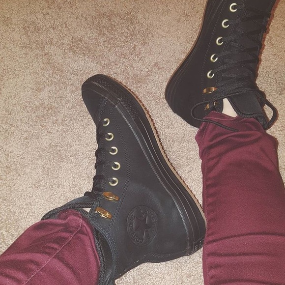 leather converse boots